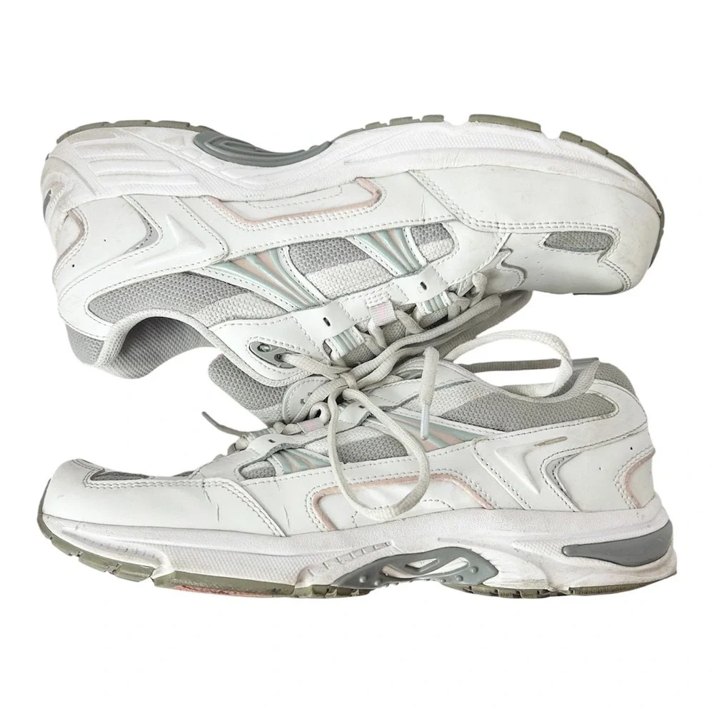 Vionic Walker Sneakers Women 11‎ White Leather Orthotic Arch Support Shoes